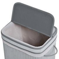 Panier à linge en bambou avec couvercle