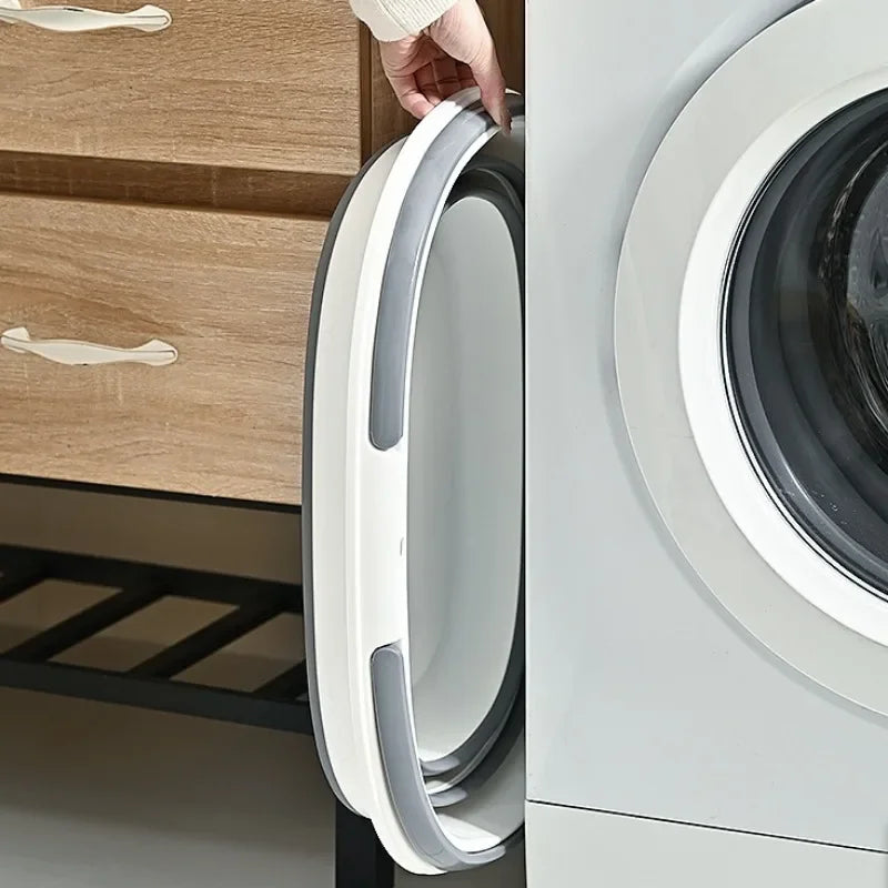 Panier à linge pliable 16L en plastique rigide