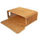 Panier à linge rangement tressé avec poignées