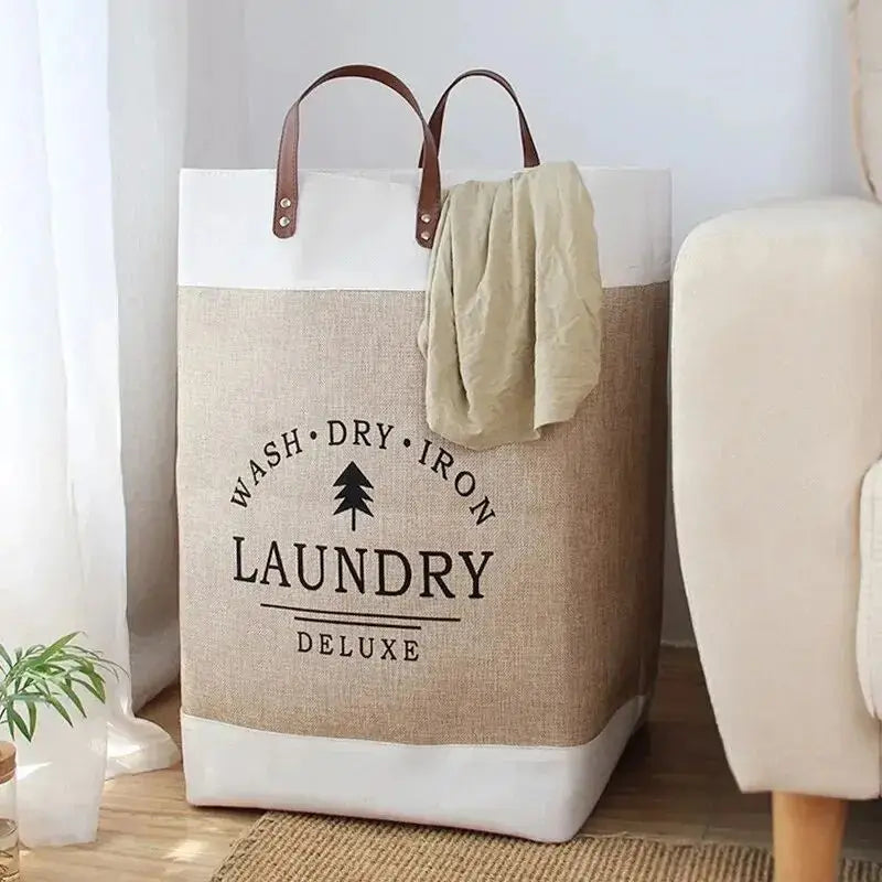 Panier à linge en tissu pliable grand format