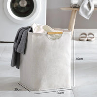 Panier à linge en coton pliable et imperméable