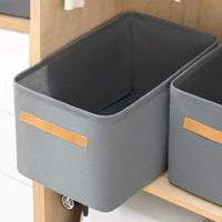 Panier de rangement pliable avec couvercle