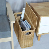 Panier à linge rangement tressé en plastique