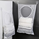Panier à linge en maille mural pliable
