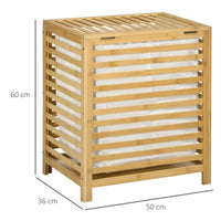 Panier à linge en bambou avec couvercle
