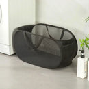 Panier à linge rectangulaire pliable en tissu maille polyester