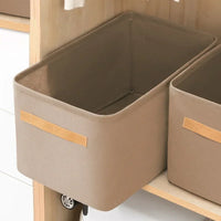 Panier de rangement pliable avec couvercle