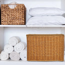 Panier à linge rangement tressé avec poignées