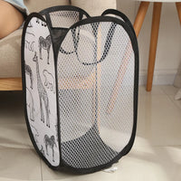 Panier à linge pliable en maille polyester