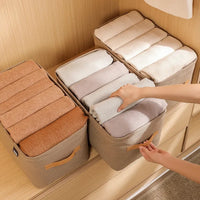 Panier de rangement pliable avec couvercle