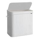 Panier à linge en bambou avec couvercle - 150L