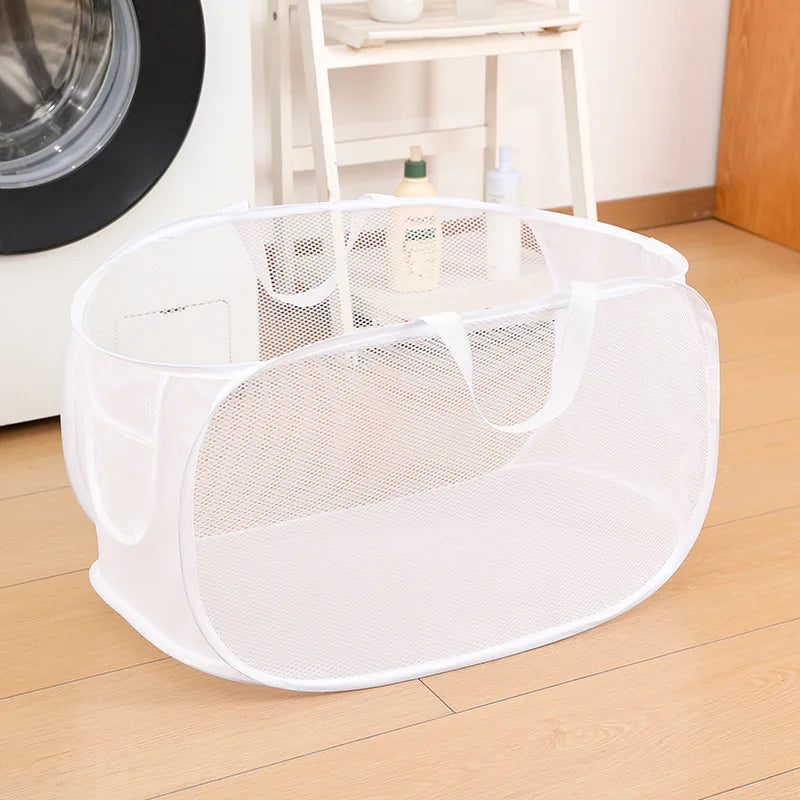 Panier à linge pliable mural compact