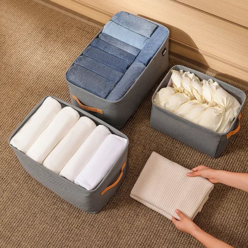 Panier de rangement pliable avec couvercle