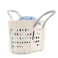 Panier à linge plastique pliable avec poignées réglables