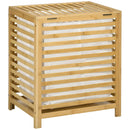 Panier à linge en bambou avec couvercle