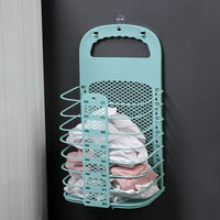 Panier à linge mural pliable en plastique - compact