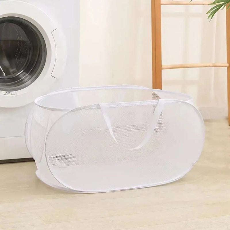 Panier à linge pliable mural compact
