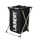 Panier à linge en tissu 3 compartiments pliable