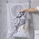 Panier à linge en maille mural pliable