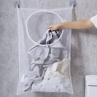 Panier à linge en maille mural pliable