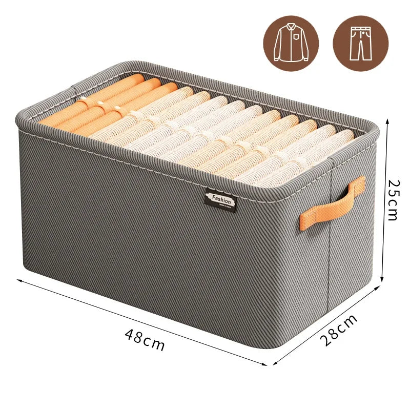 Panier de rangement pliable avec couvercle