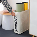 Panier à linge pliable à roulettes multifonction