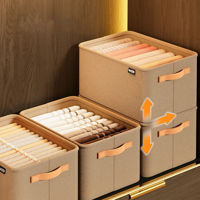 Panier de rangement pliable avec couvercle