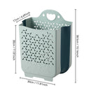 Panier à linge en plastique mural pliable