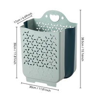 Panier à linge en plastique mural pliable