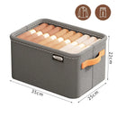 Panier de rangement pliable avec couvercle