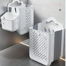 Panier à linge mural pliable en plastique