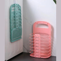 Panier à linge mural pliable en plastique - compact