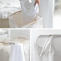 Panier à linge en coton pliable et imperméable