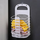 Panier à linge mural pliable en plastique - compact