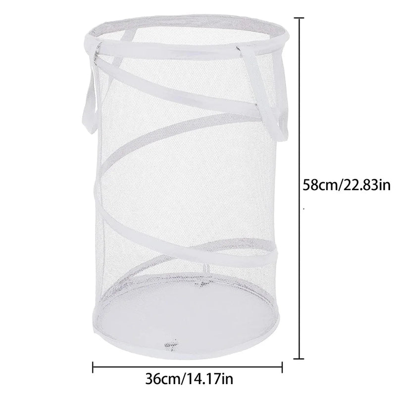 Panier à linge pliable en maille aérée