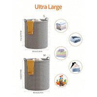 Panier à linge pliable en coton