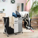 Panier à linge en tissu 3 compartiments pliable