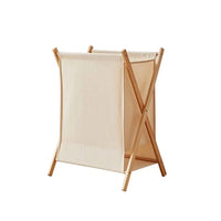 Panier à linge pliable en bambou
