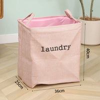 Panier à linge pliable en toile de jute