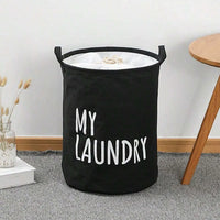 Panier à linge en tissu pliable avec cordon