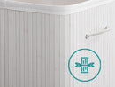 Panier à linge en bambou avec couvercle - 150L