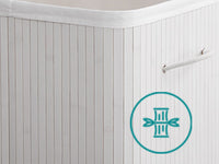 Panier à linge en bambou avec couvercle - 150L