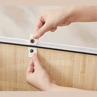 Panier à linge en bambou avec couvercle - 150L